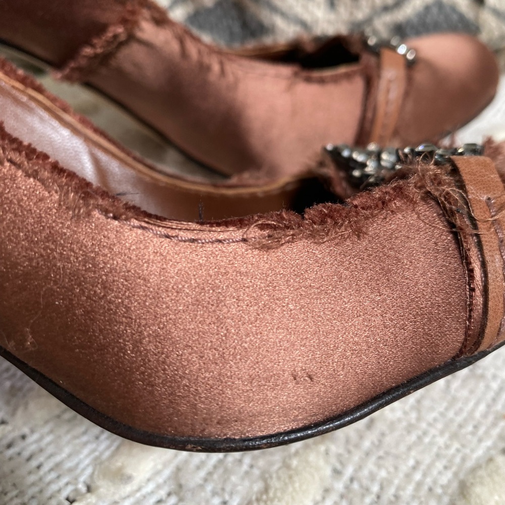 {Pedro Garcia} Satin and Swarovski Crystal Heels - Picture 8 of 11